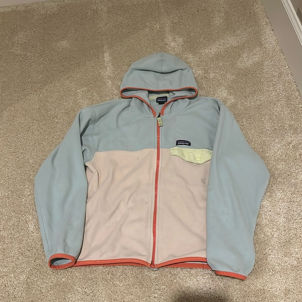 Patagonia Kids Youth Fleece Jacket Size Medium 10 Pre-Owned Micro D